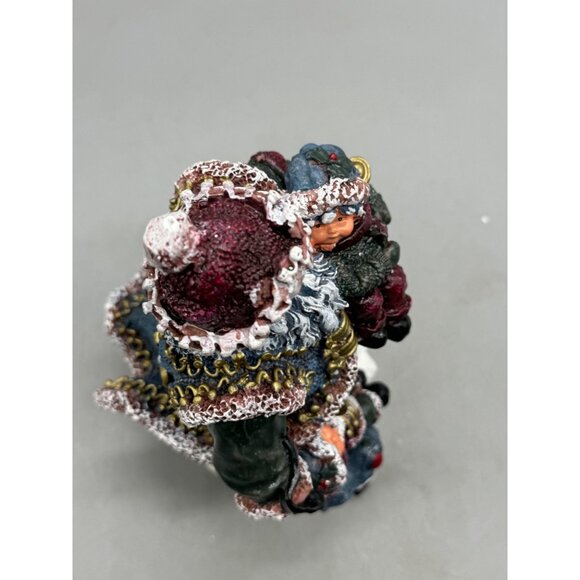 Hand-Painted Santa Claus Figurine Child & Gift Bag Holiday Decor Festive 10"READ - Picture 4 of 9